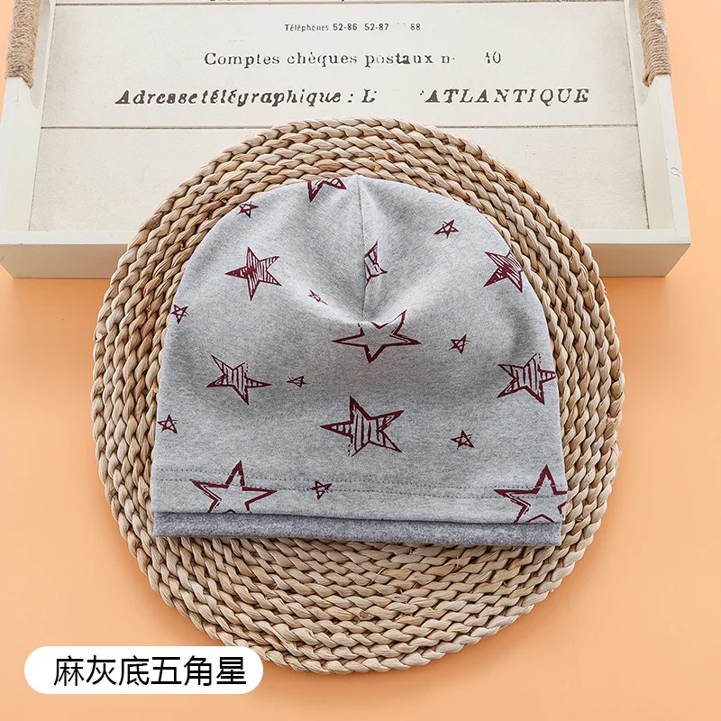 

Double Layer Baby Cotton Hats Winter Kids Combed Beanie for Boys Girls Newborn Toddler 3-10years Old Kids Warm Accessories