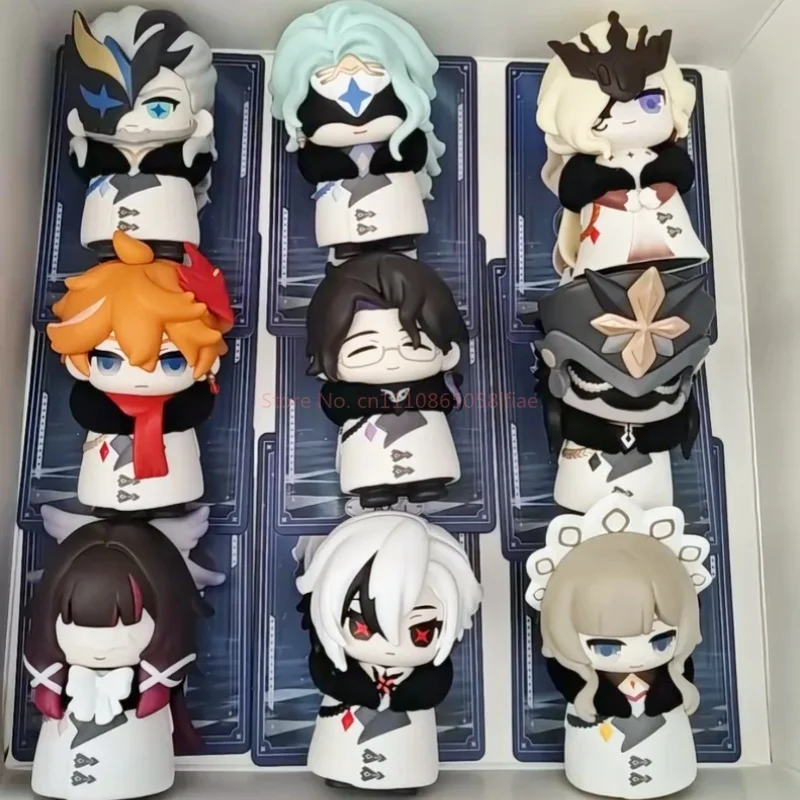 En Stock: Caja Sorpresa de la Serie Fatui Harbinger, Figuras de Anime en Versión Q, Lindas y Modernas, Colección de Figuras para Escritorio, Juguetes Sorpresa, Regalos