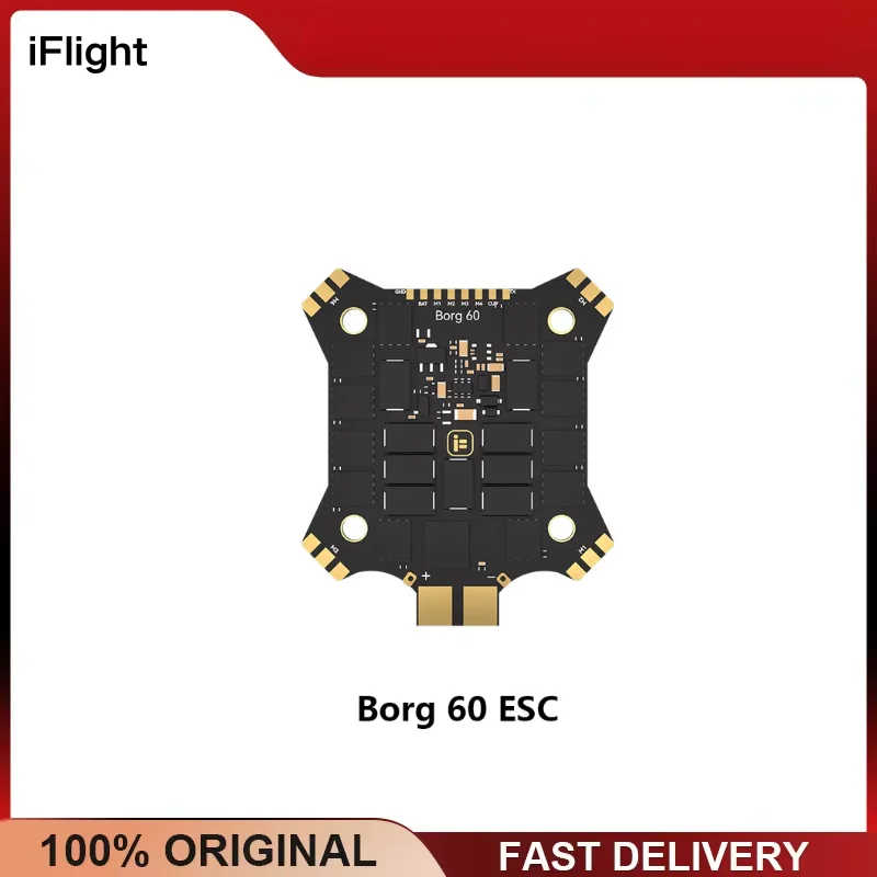 iFlight Borg 60 ESC 4-6S 60A BL32 32Bit STM32G071N DShot600 Support LIHV Battery for FPV Drone