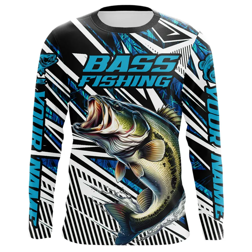 Mens Fishing Shirt Long Sleeve T-Shirt Camping Outdoor Men T-Shirt Summer Professional Fishing Graphic T-Shirts for Men Clothing