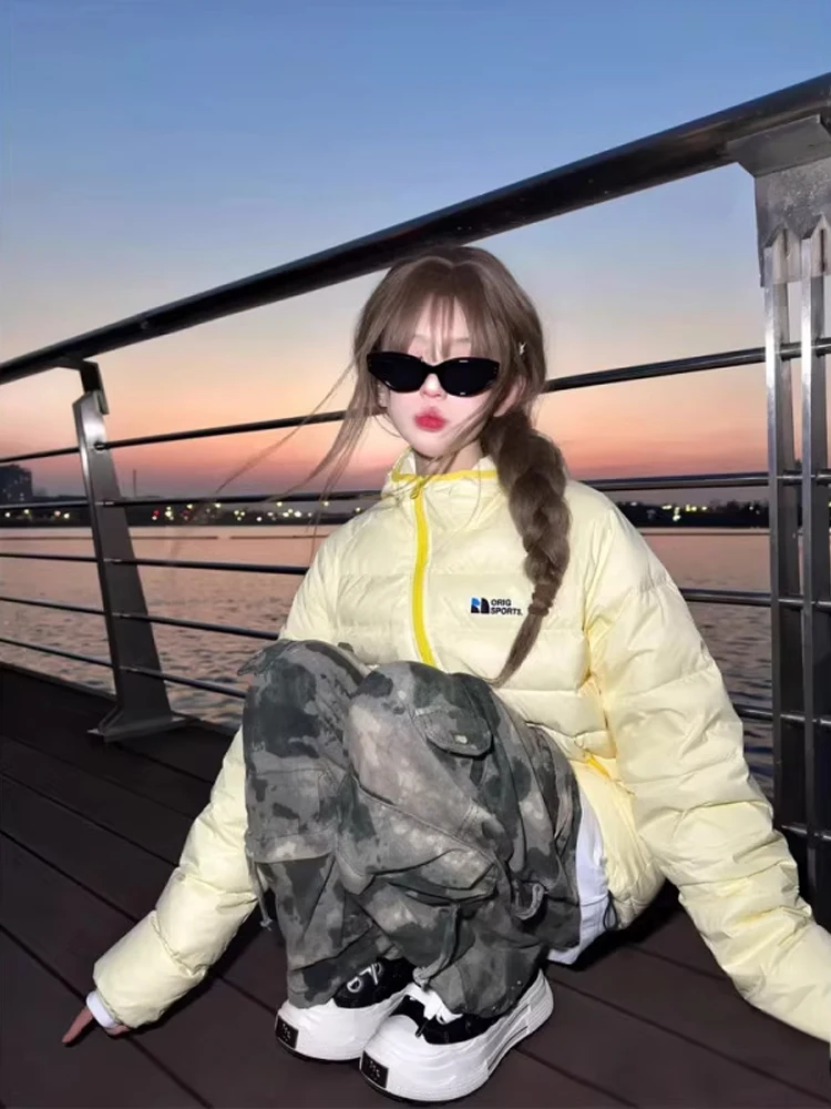 Lightweight Hooded Zipper down Jaet Men's Winter Windproof Warm Thin Cotton Coat Youth Casual Sle Polyester Fiber Filling