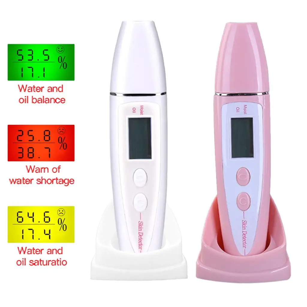 Máquina facial portátil da umidade da pele do LCD Digitas, pena do teste do óleo