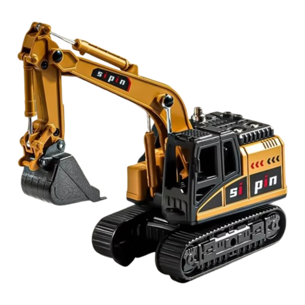 

Инерционная модель строительной техники: гибкие шарниры, вращающийся экскаватор, игрушка-модель с выдвижной стрелой, настольное украшение, модель вилочного погрузчика