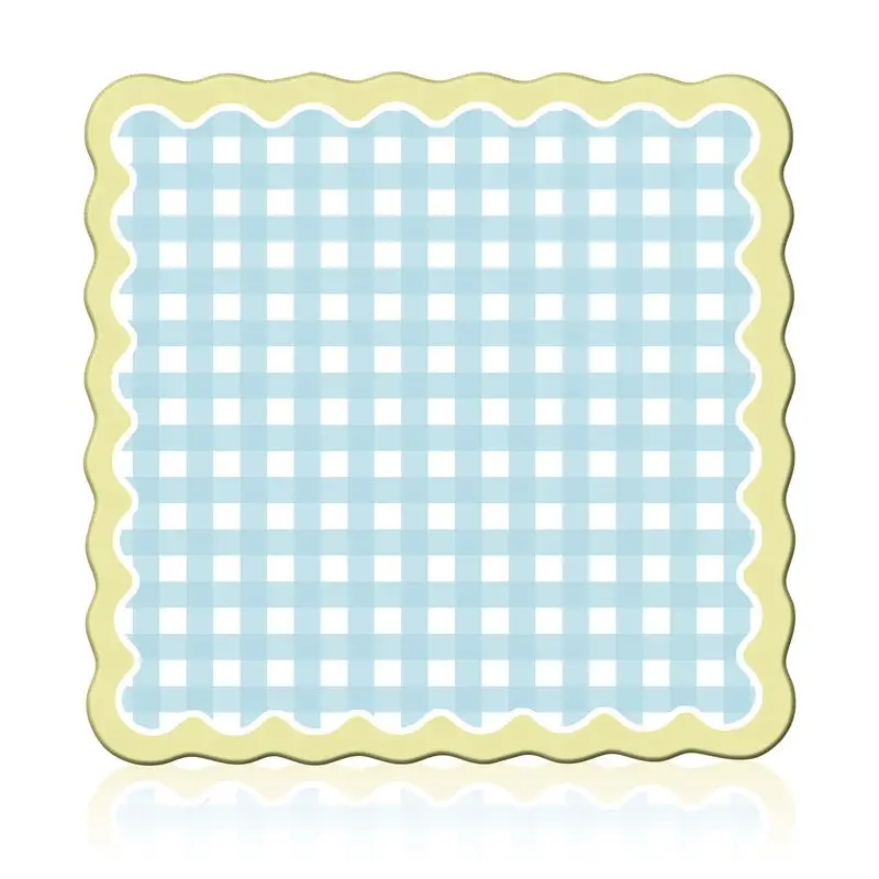 Wave Lace Mahjong Table Mat Anti-Slip Noise Reduction for Card Game Table Playing Room Home Decor Mahjong Night Game Table