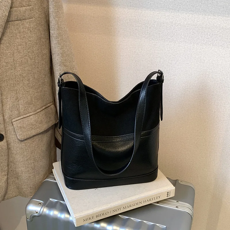 حقيبة كتف نسائية كلاسيكية جديدة لعام 2025، حقيبة كروس متعددة الاتجاهات من الجلد الطبيعي بسعة كبيرة، محفظة عمل أنيقة كلاسيكية #2