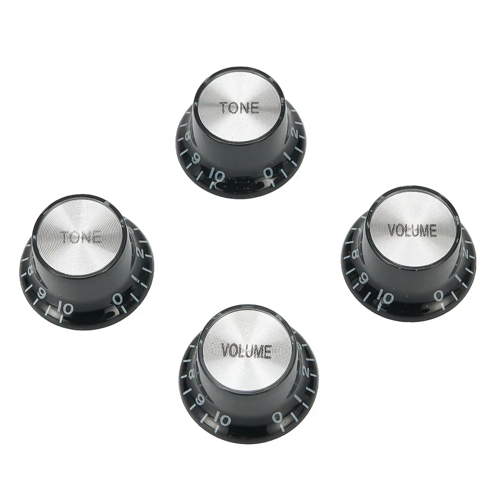 Switches Knobs Gibson Les Paul Guitar 2 Hat Set Tone 2 Top Control Parts Accessories Aluminum & Acrylic Useful