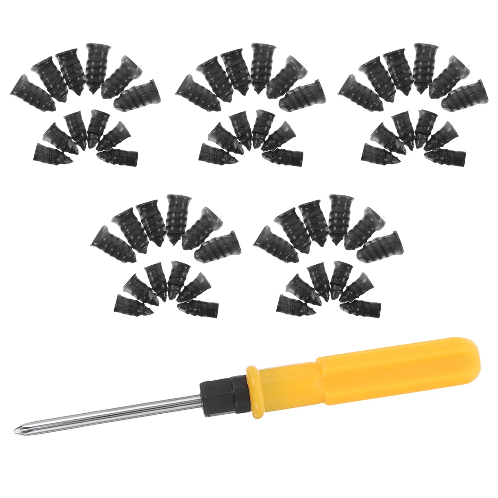 

1Set Plug Repair Kit Rubber Nails Car Motorcycle Atv Truck Puncture Emergency Tool Tubeless Tire Repair Screws Patch Kit Fast