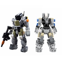 Mech Mechanised Marine Suit Robots Meche Assemble Figures Ideas MOC Building Blocks Toys for Children Kids Gifts Toy Bricks