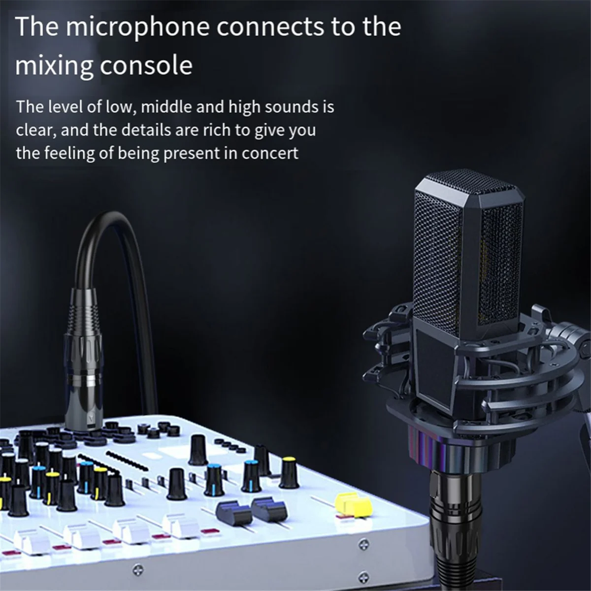 XLR Audio Cable Karaoke Mic Sound Cannon Cable 5Meter