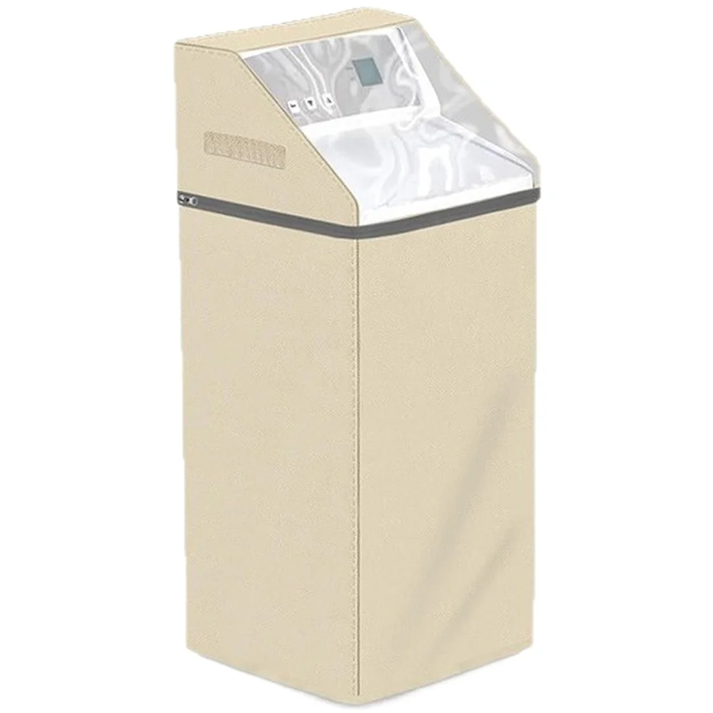 

Triple Layer Water Softener Cover with Clear PVC Window and Windproof Adjustable Straps Waterproof Oxford Cloth