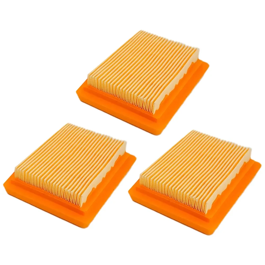 

Set Orange Plastic Filter Paper Air Filter Accessories Easy Installation Parts Repair For FS120 FS200 FS250 FS300