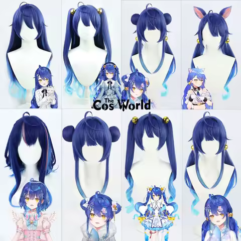 Virtual YouTuber VTuber Amamiya Kokoro Anime Cosplay Wigs Fiber Heat Resistant Synthetic Hair + Wig Cap