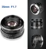 Meike 35 mm f1.7 Enfoque manual APS-C Lente gran angular para Sony E/M43/Canon EF-M/Fujifilm FX 1