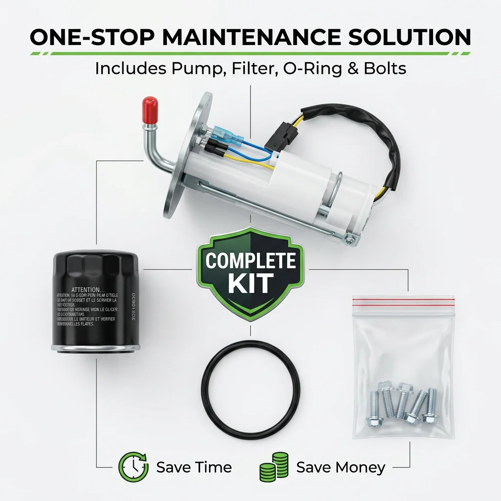 Fuel Pump Oil Filter Kit For Kawasaki VULCAN 900 CUSTOM CLASSIC LT 2006-2020 2021 2022 2023 2024 49040-0818 490400818 view 2