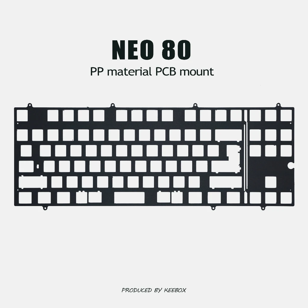 Keebox Neo80 Mechanical Keyboard Kit Positioning Plate Aluminum Plate FR4 POM PC Keyboard Plate PCB Mount Plate Mount