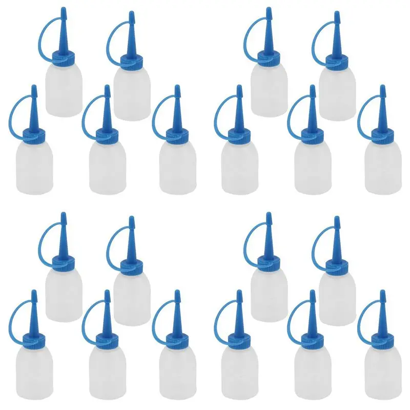 

ABUH-30Ml Industrial Glue Gel Oil Plastic Squeeze Bottle Dispenser 20Pcs