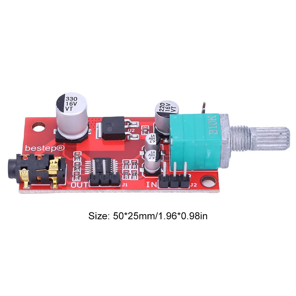 MAX4410 Headset Amplifier DC 3-12V Mini Amp Pre-Amplifier Board Low Power Miniature Earphone Amplifier Module