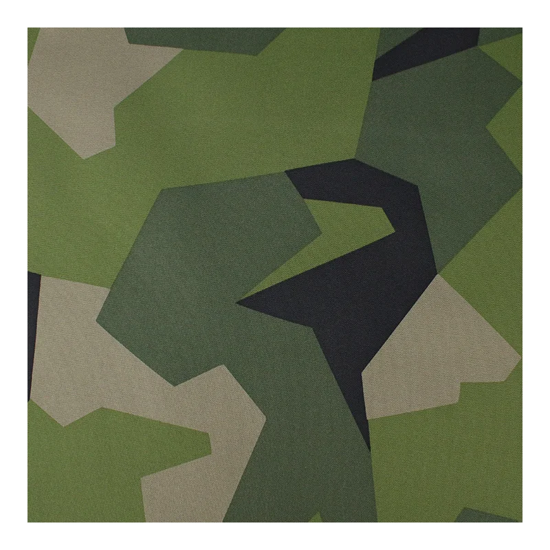 500D Nylon Cordura Swedish Woodland Camo 100% Woven Water-Resistant PU Coated for Tactical Gear Backpack Military Rucksack