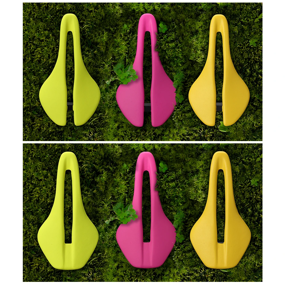 2025 RYET خفيفة كاملة الكربون سرج دراجة جلدية البيضاوي 7x9 مللي متر وسادة مقعد الدراجة الراحة تصميم مريح للطريق الجبلية الحصى