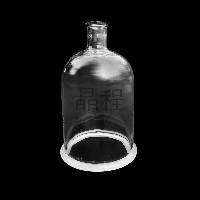Glass Bell Thickened Transparent Jar with Stopper the Bottom of the Bell Jar Is Frosted and Vacuumted Tester 15*28cm 15*21cm