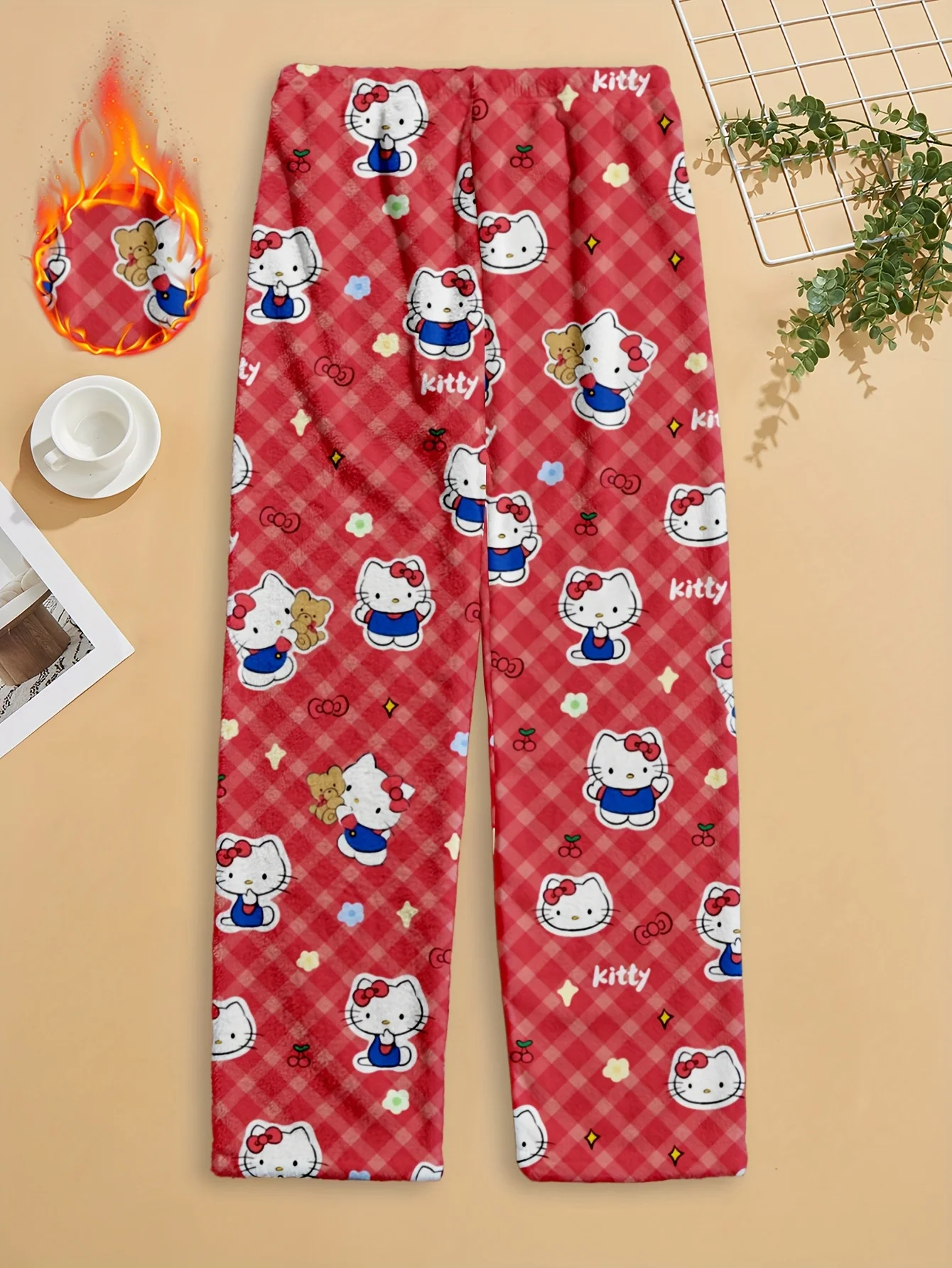 Women's pajama pants with cute cartoon patterns, comfortable and perfect for wearing out