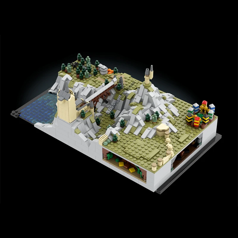 Packs d'expansion château et terrain de magicien Moc-76419, 1437 pièces, modèles de blocs de construction classiques, jouets pour enfants, cadeaux d'anniversaire pour adultes
