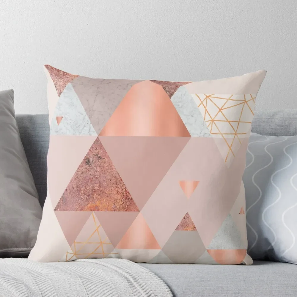 

Blush Pink Geo Throw Pillow Cushions For Decorative Sofa Christmas Pillowcase Luxury Living Room Decorative Cushions