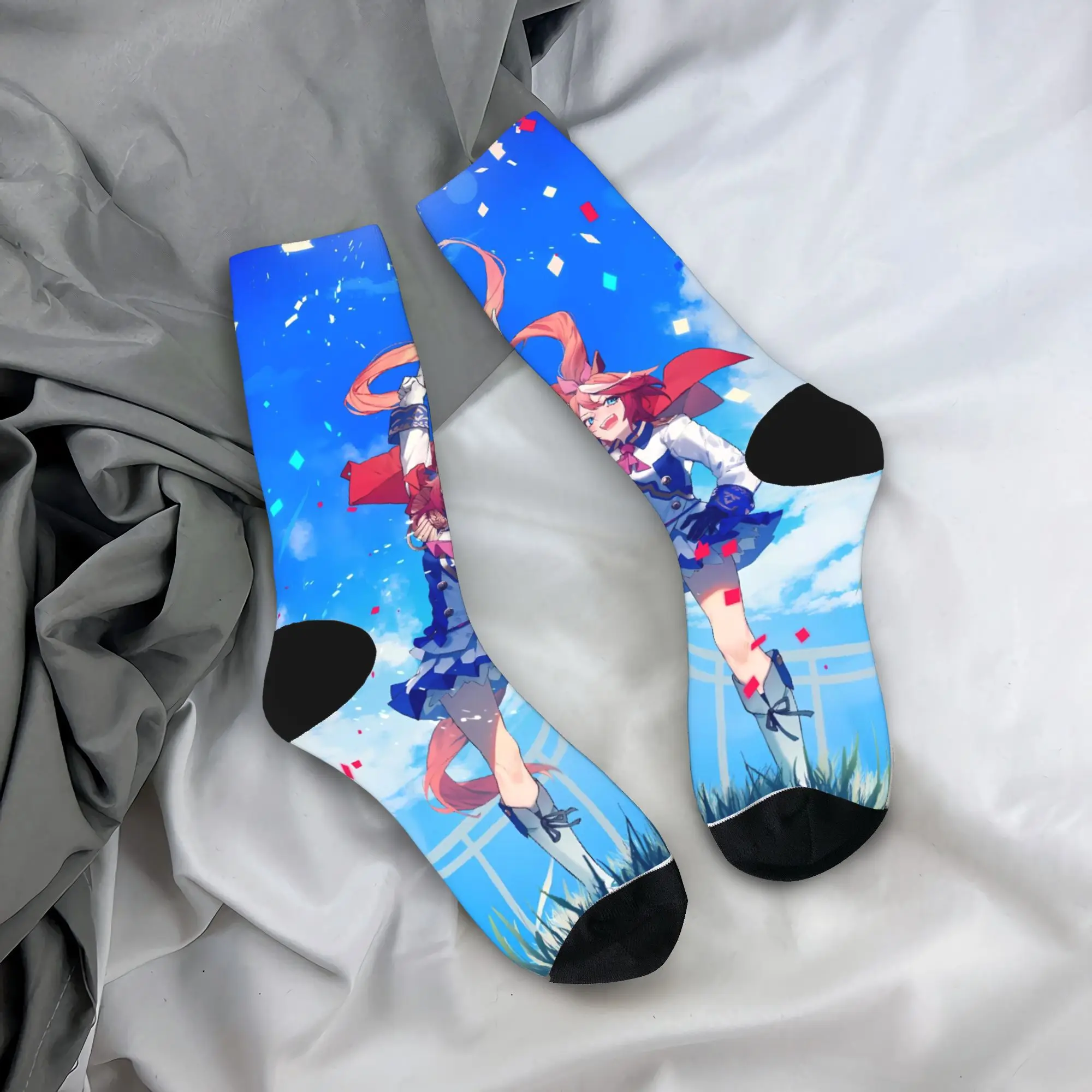 

Uma Musume Pretty Derby Stockings Women Men Socks Breathable Leisure Socks Autumn Outdoor Sports Non Slip Design Socks Gift