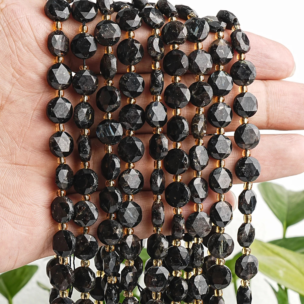 7-8 مللي متر Moonstone Morganite Iolite الأوجه الخرز المستديرة لصنع المجوهرات قلادة سوار DIY بها بنفسك الأحجار الكريمة فضفاض الخرز #5