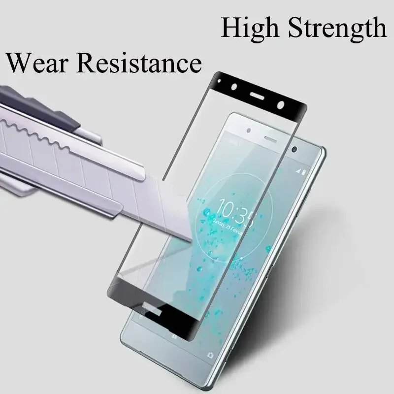3D Tempered Xperia XA XA1 XA2 Ultra Plus X XP XZ XZ2 XZS XZ1 Compact Premium Glass Curved Full Cover For Sony 4D view 3