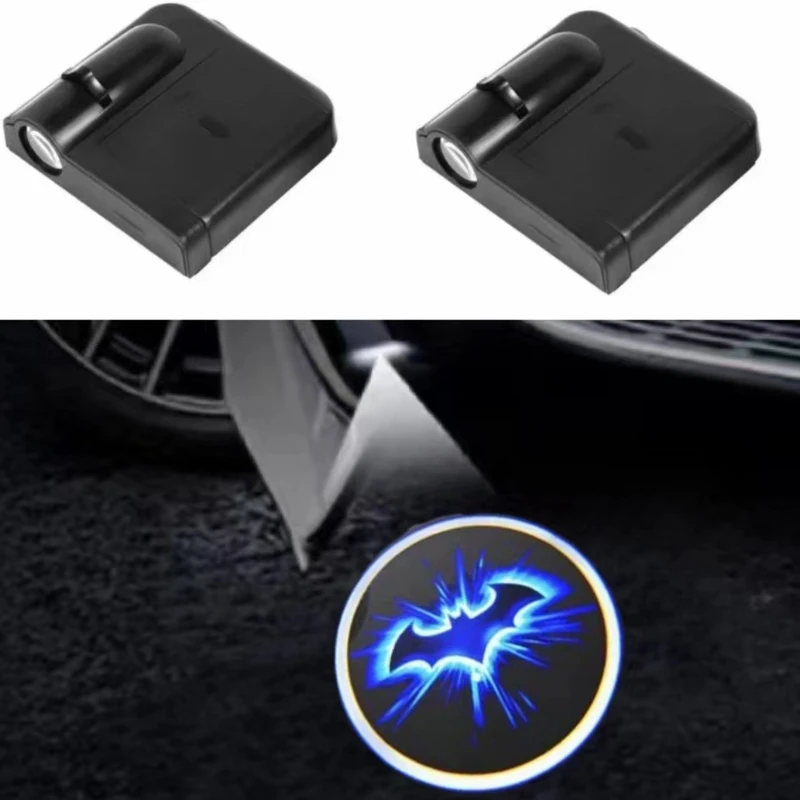 Universal Car Door Led Welcome Laser Projector Logo Ghost Shadow Wireless Lights For Bat wing Angel wings Decorative Car Goods