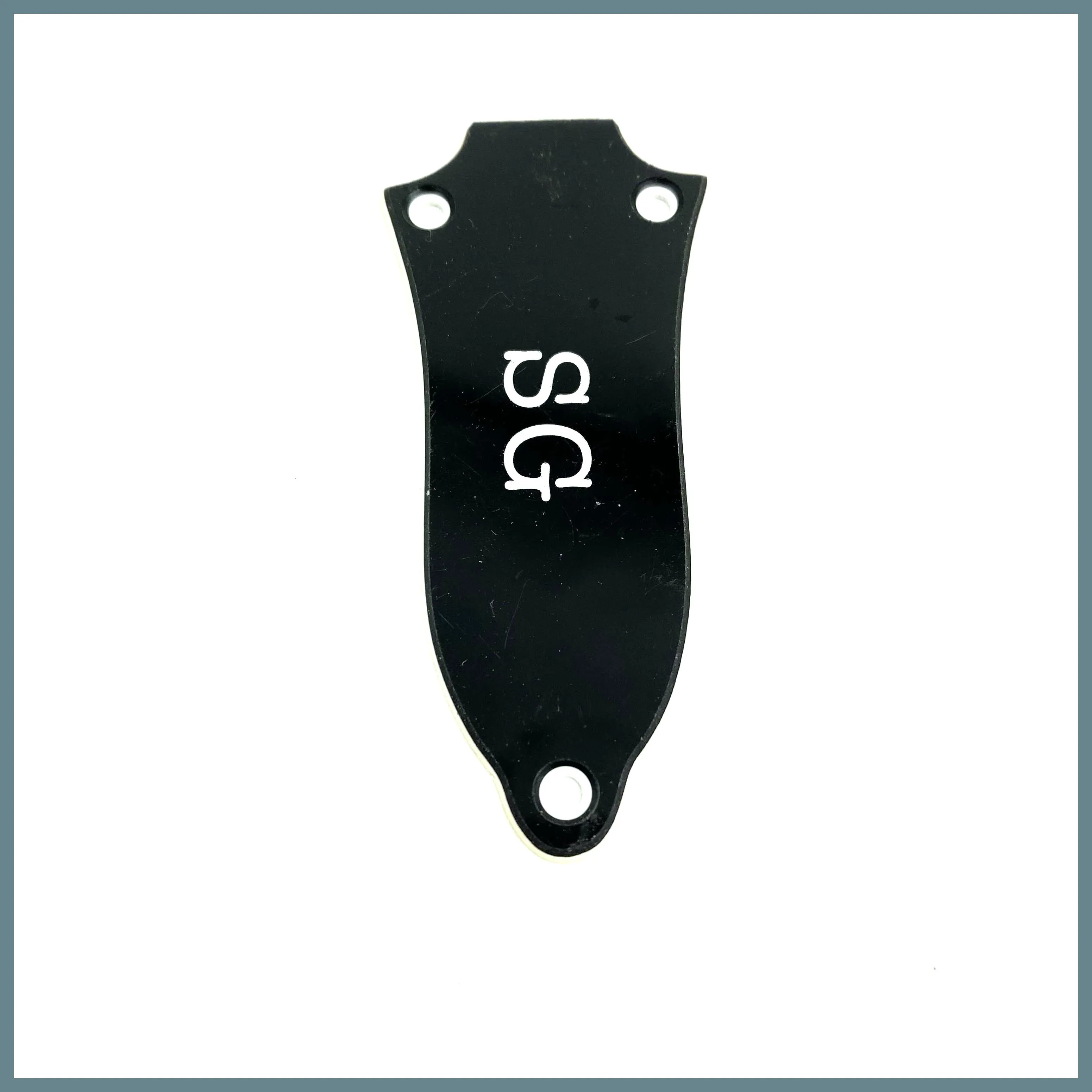 【Made in Korea】1 Piece SG Guitar Trussrod Cover Epi Original Black Color Plastic Standard Screw Size and Distance