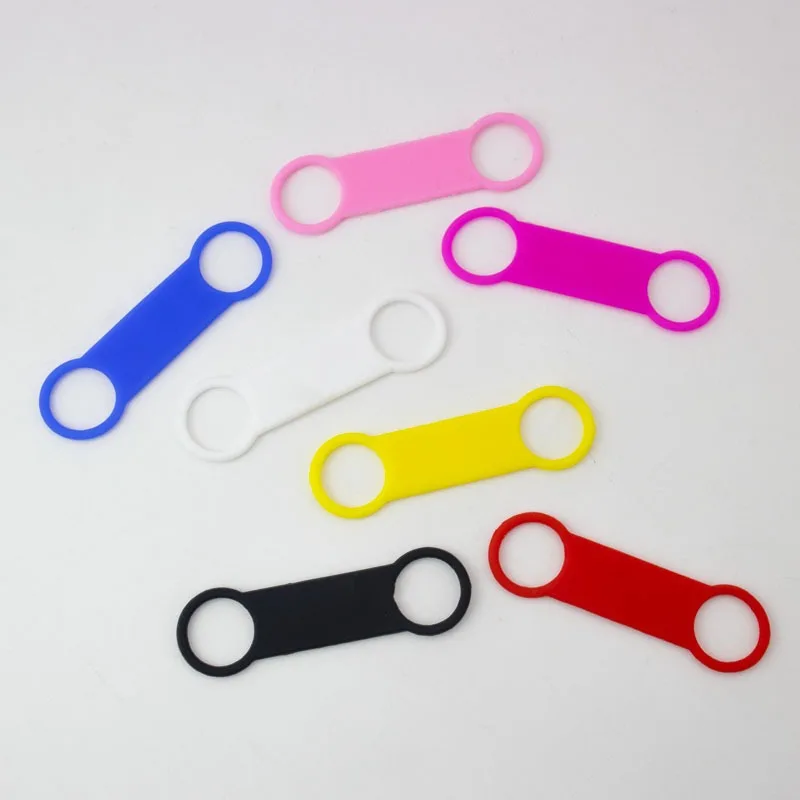 20 Pièces Étiquettes d'identification vierges en silicone pour animaux de compagnie, accessoires anti-perte compatibles avec collier de chien, plaques nominatives en caoutchouc résistant pour chat