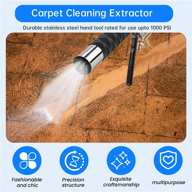 SOFT-Upholstery Cleaning Extractor Wand Hand Extractor Upholstery Carpet Cleaning Extractor Auto Detail Wand Hand Tool