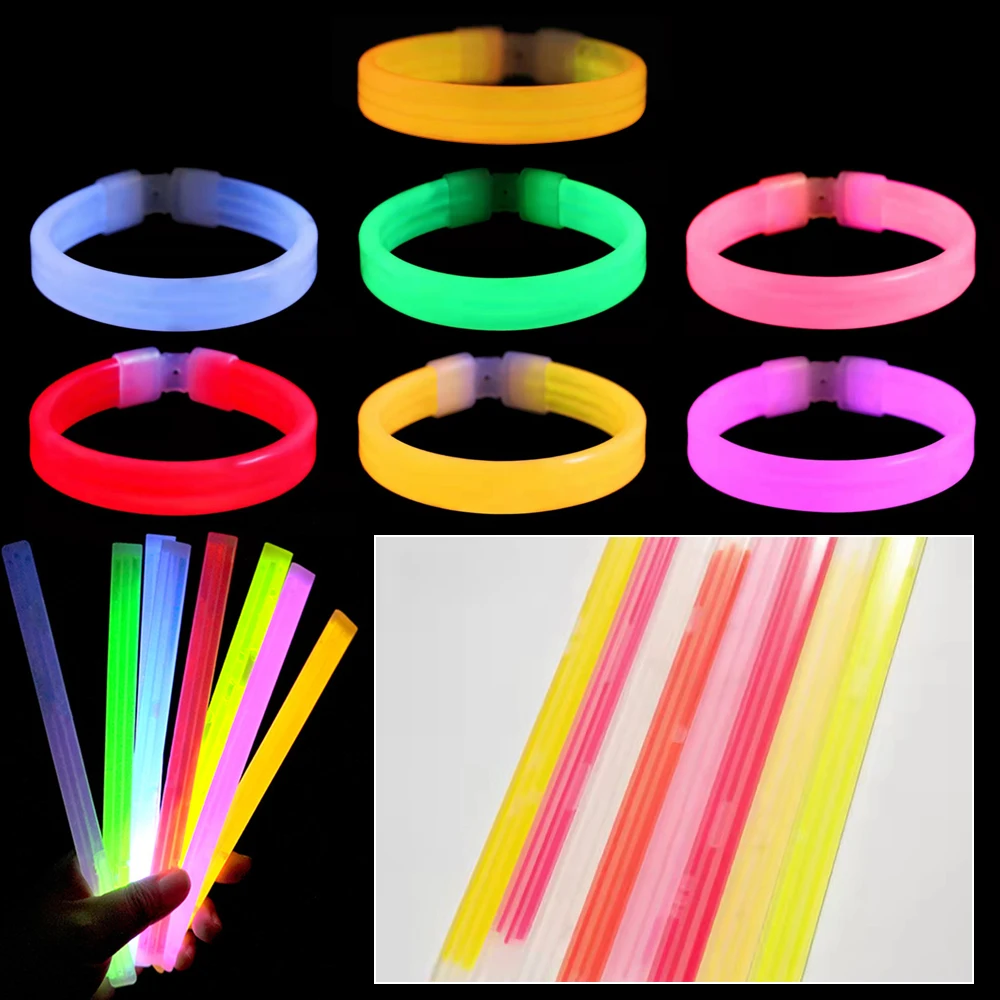 Plastic Luminous Wristband Luminous Shine Cuff Rubber Bangle Party Supplies Glow In The Dark Concert support Bracelet Party