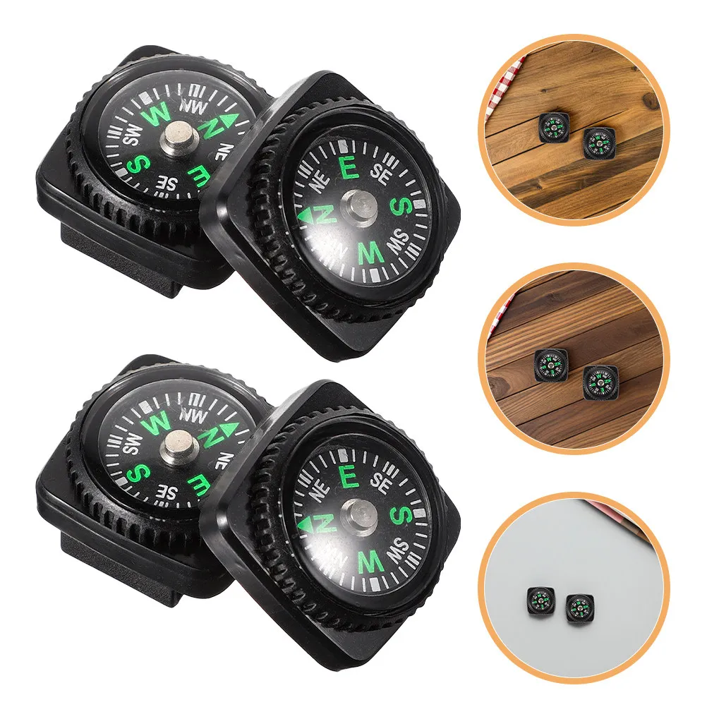 25Pcs Survival Compass Mini Wrist Mount Portable Outdoor Navigation Tool High Sensitivity Clear Dial for Hiking Orienteering
