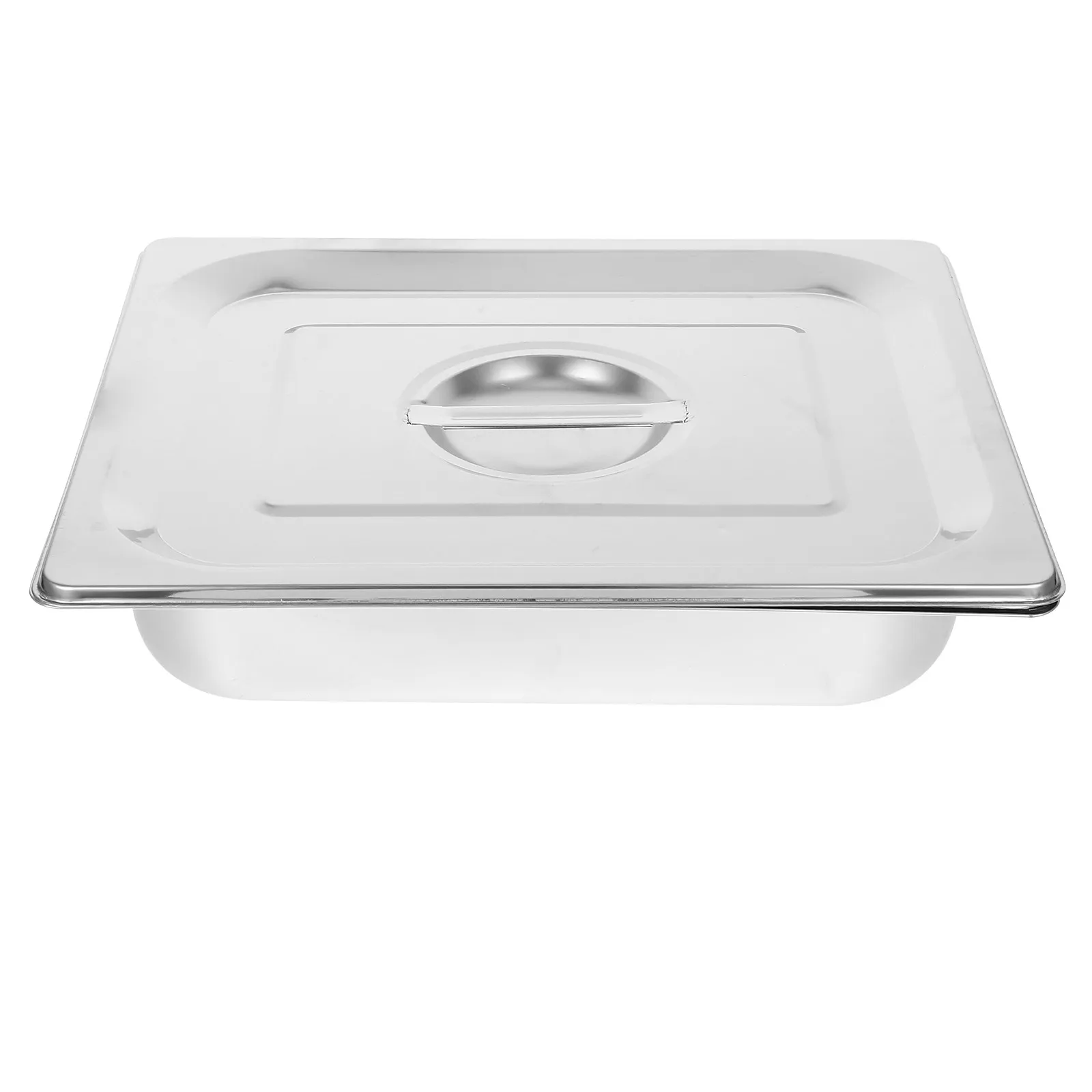 

Stainless Steel Buffet Food Tray Rectangular Serving Dish for Buffet Party Canteen Kitchen Display Storage 3.9L Smooth Edge