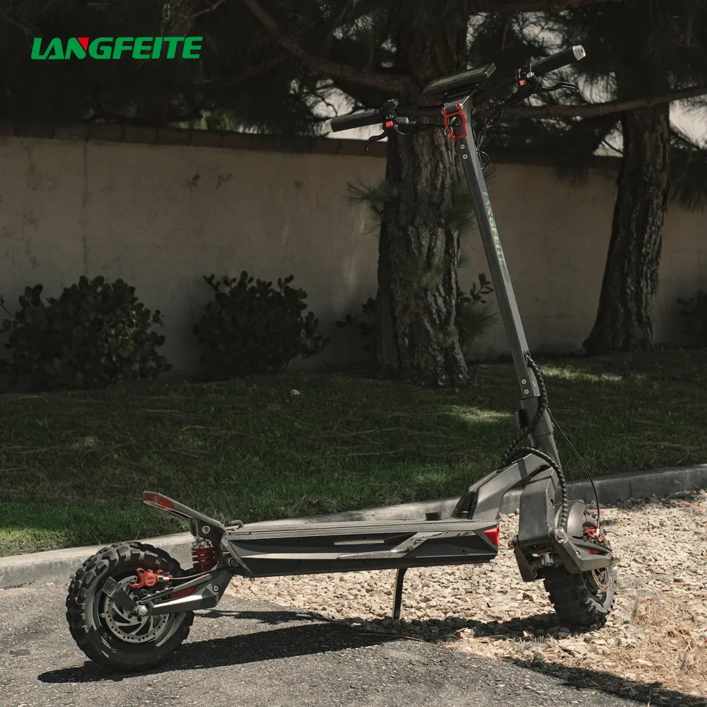 2023 New Off-Road Big Two Wheel C1 Fast Electric Scooter With Suspension Dual Motors 2400w 11 Inch Battery-Removable Escooter