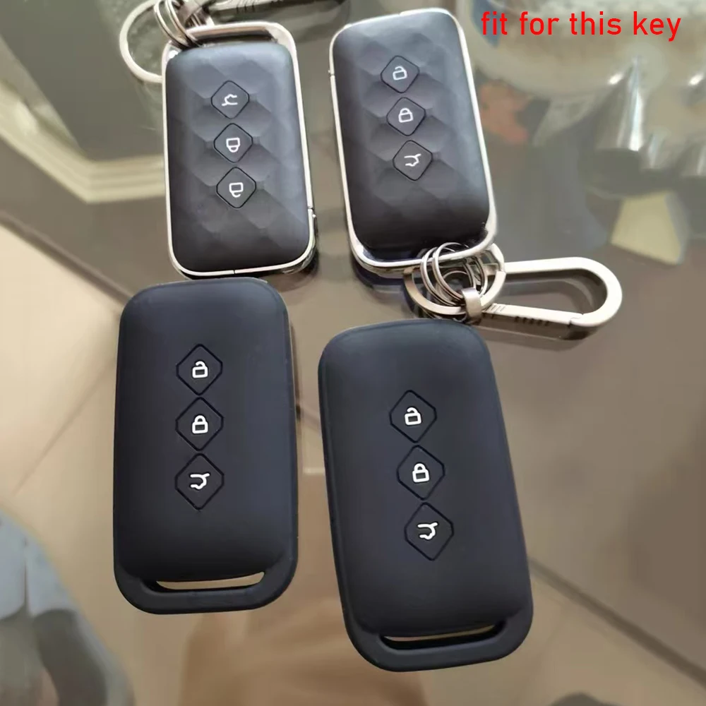 مفتاح غطاء ل Wuling Hongguang S المفاتيح اكسسوارات سيليكون غطاء مفتاح السيارة ل Baojun 510 730 360 560 RS-5 530 630 #2