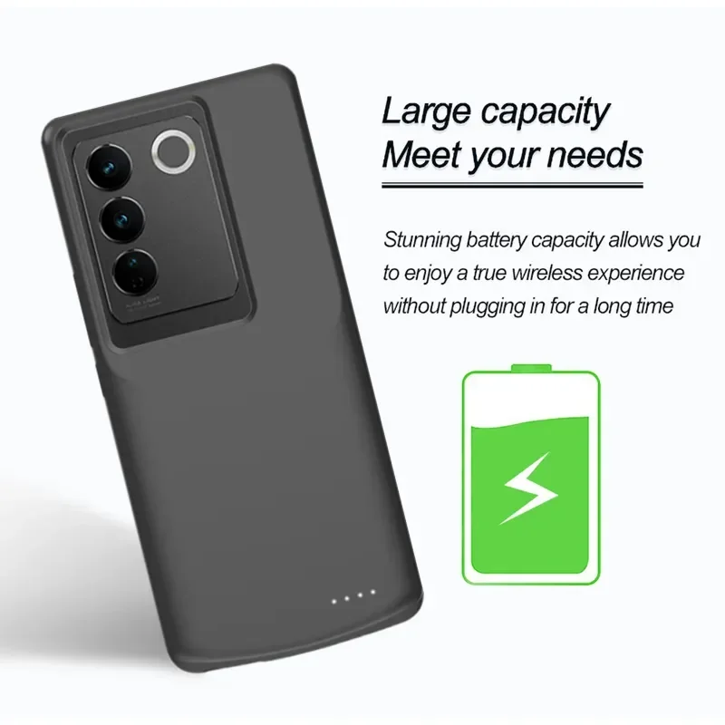 JayoWade 6800Mah Battery Charger Case For VIVO S17 Pro Power Case S17E S17 Pro Power Bank Phone Cover For VIVO S17 Pro