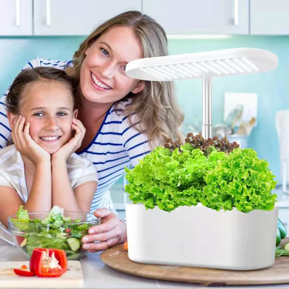 

Hydroponic Indoor Herb Garden Kit Smart Multi-Function Growing Led Lamp For Flower Vegetable Full Spectrum Plant Growth Light