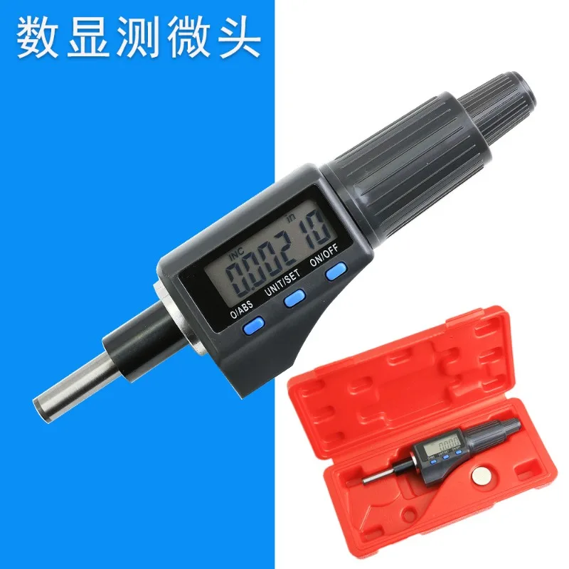 25MM 0.001MM Lightweight Type, Three Buttons, Digital Display Thousand Micrometer Head