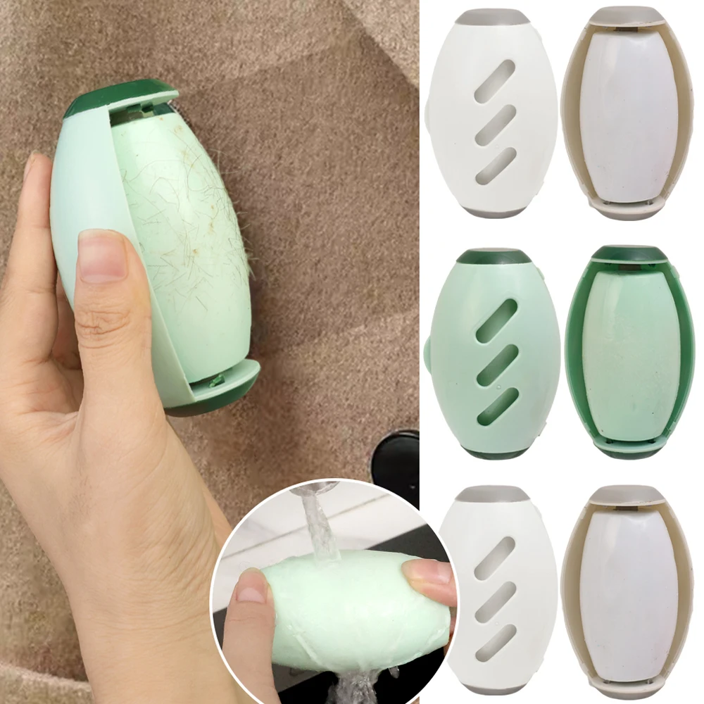 Mini Lint Roller for Clothes Pet Hair Ball Shape Portable Roller Brush Multi-Surface Removal Tool Reusable Cat Dog Hair Remover