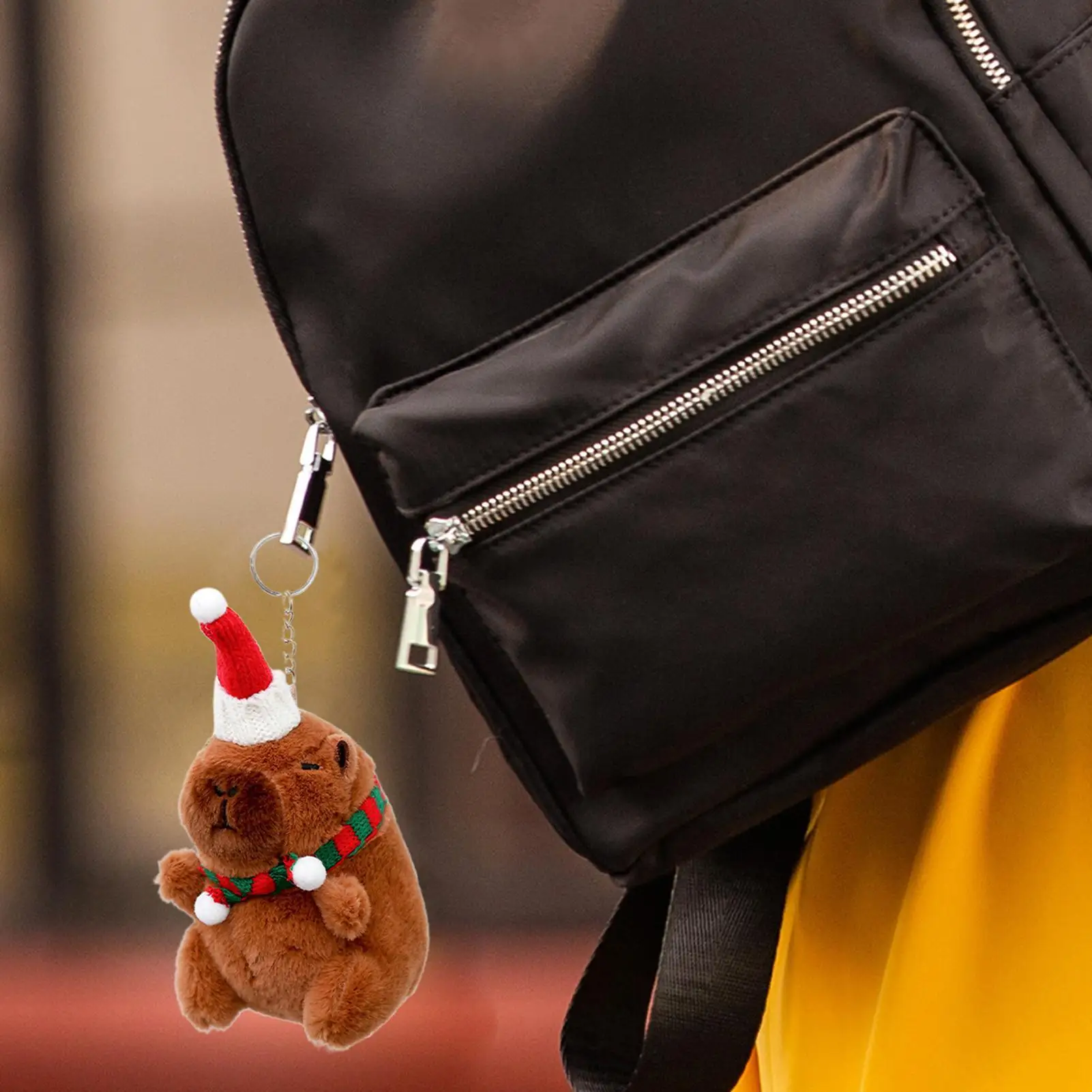 Breloczek Kapibara Urocza Pluszowa Zabawka Brelok Świąteczny Kapibara Pluszak Dla Dorosłych Dzieci Urodziny Nagrody Klasowe Upominki