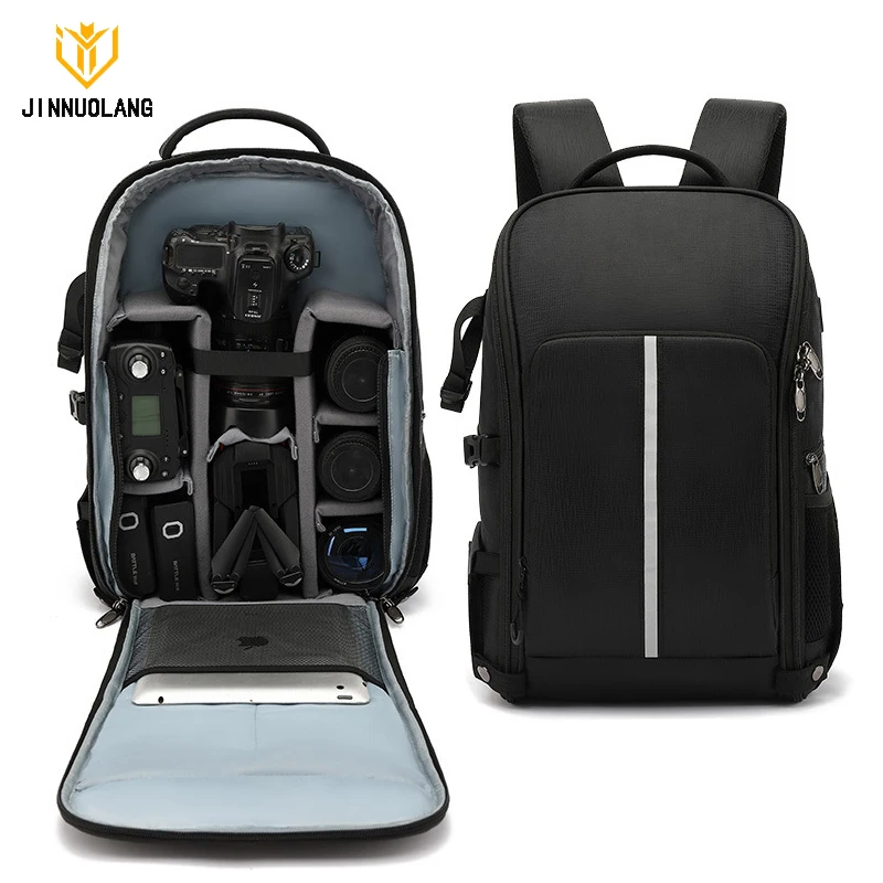 

Outdoor photography-specific large-capacity camera backpack, compatible with drones, photographer's bag with rain-proof function