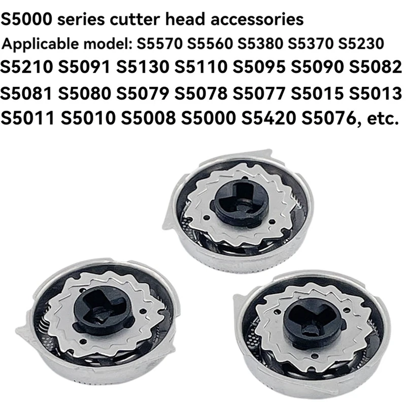 SH50 Replacement Heads For  Norelco Series 5000 Replacement Blades S5000 5077 5076 5091 5080 Electric Shaving