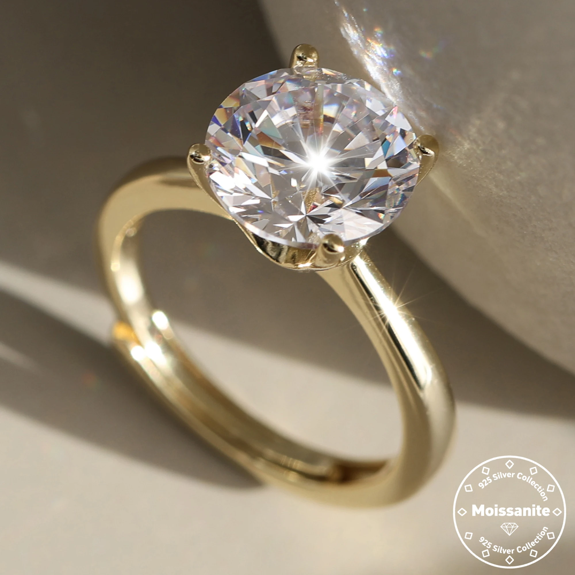 

Effie Queen 1-4ct Oval Moissanite Rings S925 Silver For Women Sparkling Luxury Diamond Wedding Rings Fine Jewelry Gift MOR03