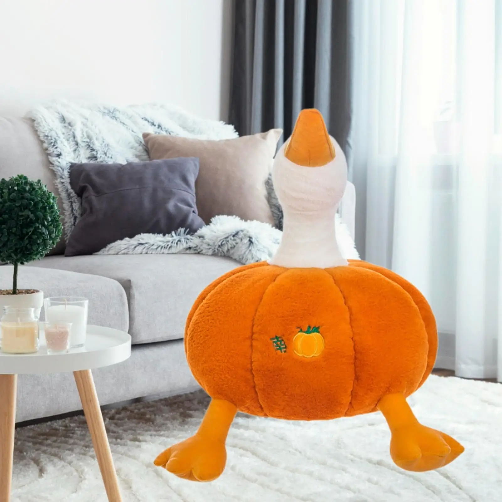 Pumpkin Duck Plushies Washable Creative Comfort Cushion Doll Plush Decorate for