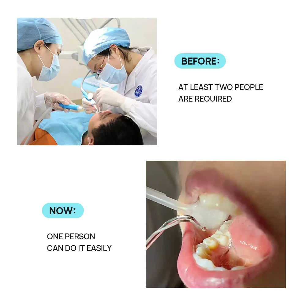 AZDENT Dental Disposable Suction Mirror Set Plastic Suction+Anti-Fog Mouth Mirror Stainless Steel Handle Dentistry Instruments