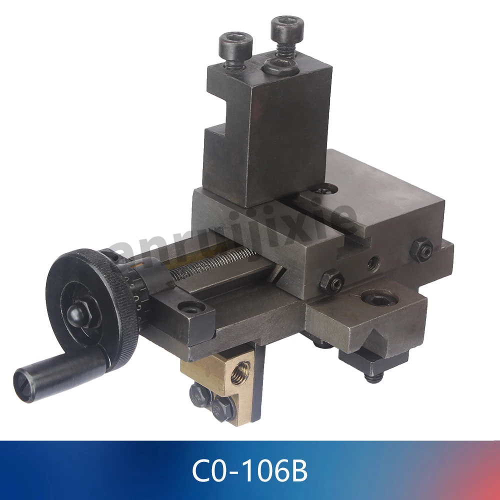 Tool holder Middle Saddle Assembly SIEG C0&Grizzly G0745&JET BD-3 Mini Lathe Tool Slide Rest Assembly